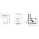 Унитаз-компакт Ideal Standard Eurovit plus  белый, овальный, 36x63 см