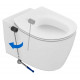Унитаз подвесной Ideal Standard Connect AquaBlade  белый, овальный, 36x54 см