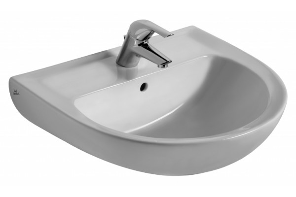 Раковина Ideal Standard Ecco (60 см) полукруглая, цвет белый, с переливом