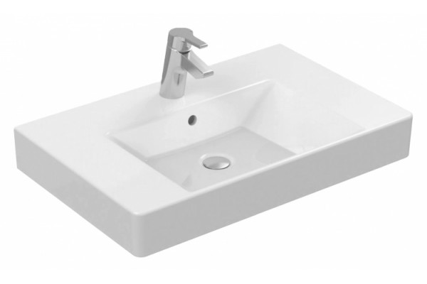 Раковина Ideal Standard Strada (80 см) цвет белый, прямоугольная, с переливом