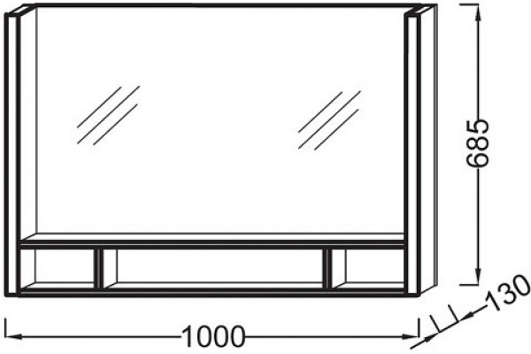 Зеркало с подсветкой Jacob Delafon Terrace 100x68 EB1182-NF