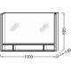 Зеркало с подсветкой Jacob Delafon Terrace 100x68 EB1182-NF