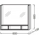 Зеркало с подсветкой Jacob Delafon Terrace 80x68 EB1181-NF