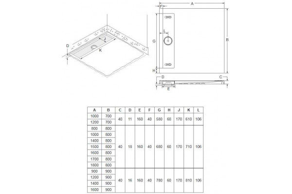 Душевой поддон Jacob Delafon Flight Neus 140x90 E66516-00