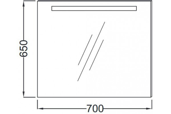 Зеркало с подсветкой Jacob Delafon Parallel 70см EB1412-NF