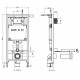 E21739RU-00 Унитаз c инсталляцией Jacob Delafon Patio Rimless, сиденье дюропласт микролифт, клавиша хром (EDV102-00+E70021+E29025+E4316-CP)