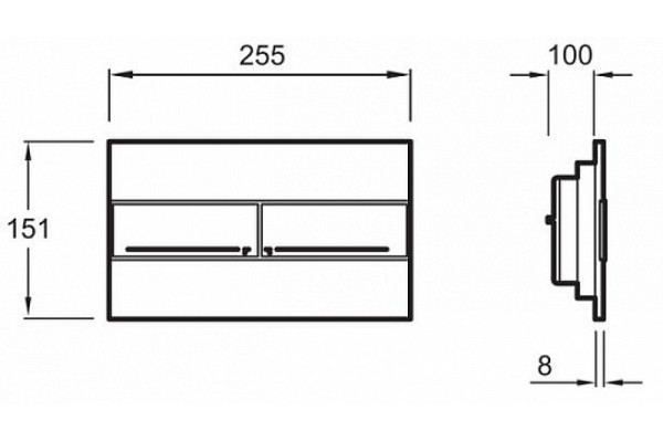 E21739RU-00 Унитаз c инсталляцией Jacob Delafon Patio Rimless, сиденье дюропласт микролифт, клавиша хром (EDV102-00+E70021+E29025+E4316-CP)