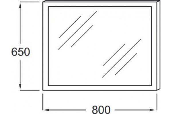 Зеркало с подсветкой Jacob Delafon Parallel 80см EB1441-NF