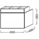 Тумба под раковину Jacob Delafon Terrace 60x48 EB1185-G1C белый