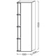 Шкаф-пенал Jacob Delafon Terrace Premium 50х150 EB1740DRU-G1C