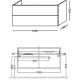 Тумба под раковину Jacob Delafon Vox 100x46 EB2076-R1-N18
