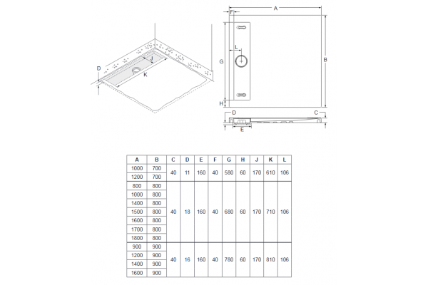 Душевой поддон Jacob Delafon Flight Neus 100x80 E66512-00