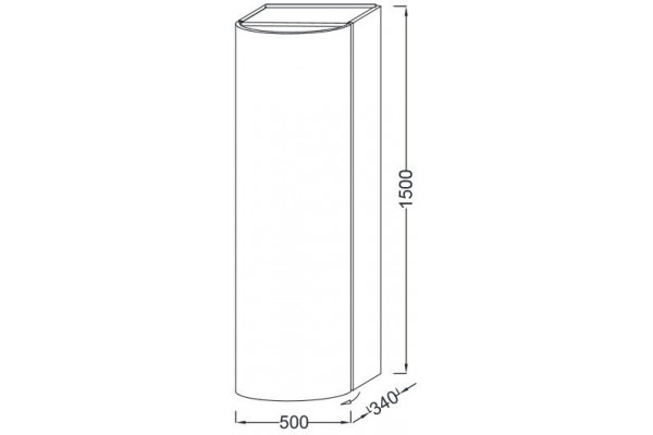 Шкаф-пенал Jacob Delafon Presquile 50x150 L EB1115G-N21