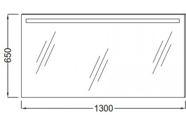 Зеркало Jacob Delafon Parallel 130x65 EB1419-NF