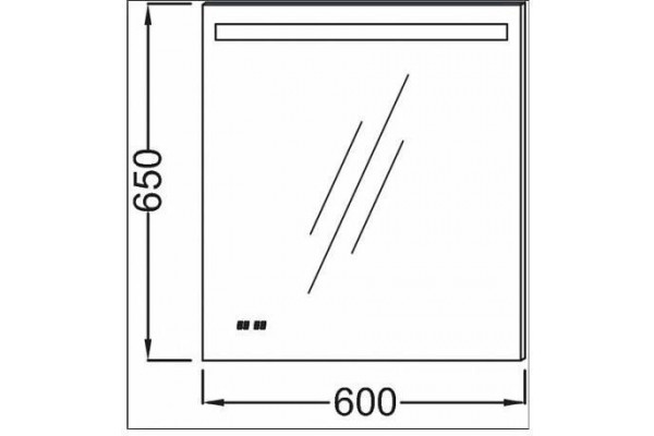 Зеркало Jacob Delafon Parallel 60x65 EB1430-NF