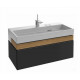 TERRACE EB1187-M61 Мебель под раковину 100 см. Ш100*Г48*В38 cм., мягкий черный