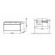 TERRACE EB1187-M61 Мебель под раковину 100 см. Ш100*Г48*В38 cм., мягкий черный