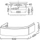Мебель под раковину Jacob Delafon Presquile 83x45 EB1100-G1C