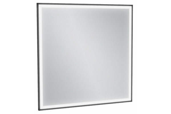 EB1435-S14 Allure Квадратное зеркало 80X80 см, светодиодная подсветка, Черный лак сатин