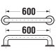 Поручень универсальный Jika Universum 8972.1.003.000.1