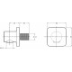 Шланговое подключение Jacob Delafon Modulo E8463-CP хром,  в современном стиле