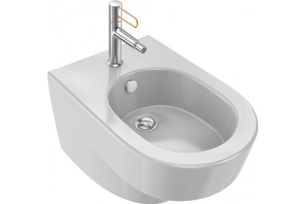 Биде подвесное Jacob Delafon Odeon Rive Gauche EMG0002-00 цвет белый, овальное, 36.2x54 см