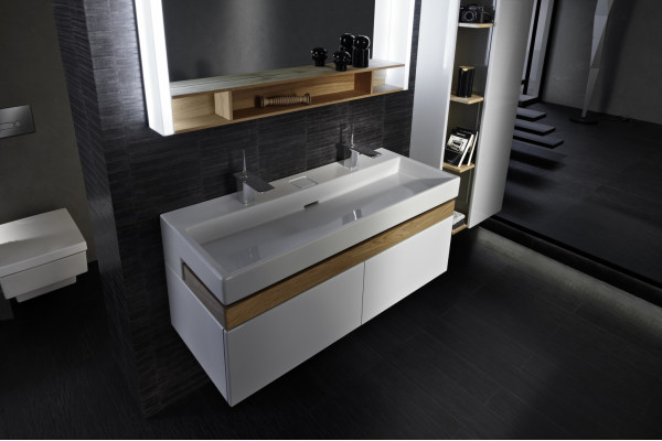 Раковина Jacob Delafon Terrace EXB9112-00 120 см с подсветкой, прямоугольная, цвет белый