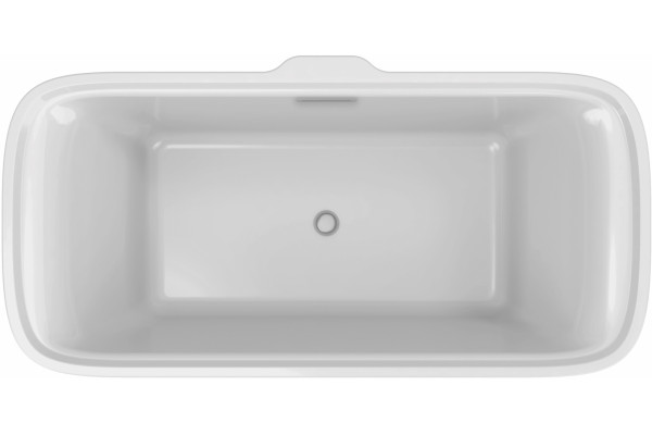 Ванна из искусственного камня Jacob Delafon Elite 180x85 щелевой перелив прямоугольная, отдельностоящая