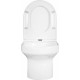 Комплект Jacob Delafon Elite E21742RU-00 кнопка хром цвет белый, бачок 3/6 л