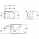 Комплект Jacob Delafon Elite E21742RU-00 кнопка хром цвет белый, бачок 3/6 л