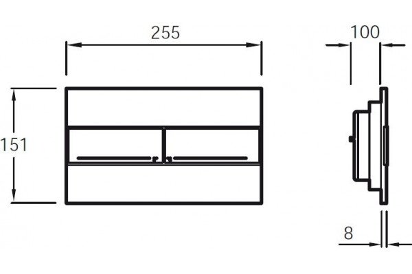 Комплект Jacob Delafon Elite E21742RU-00 кнопка хром цвет белый, бачок 3/6 л