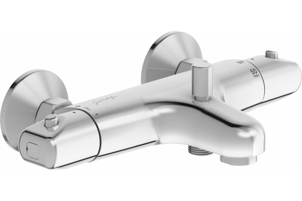 Термостат Jacob Delafon Robust E75772-CP для ванны с душем, хром, длина излива 15.8 см