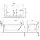 Акриловая ванна Jacob Delafon Sofa 150x70 прямоугольная, встраиваемая