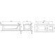 Акриловая ванна Jacob Delafon Sofa 170x70 прямоугольная, встраиваемая