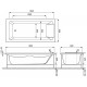 Акриловая ванна Jacob Delafon Sofa 180x80 прямоугольная, встраиваемая
