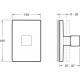 Переключатель потоков Jacob Delafon Modulo E75413-CP на три потребителя двухвентильный, хром