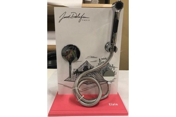 Гигиенический душ Jacob Delafon Elate E24610-CP со смесителем С ВНУТРЕННЕЙ ЧАСТЬЮ хром,  в современном стиле