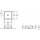 Рукомойник Jacob Delafon Vox EVG102-PN1 розовый шелк квадратная, на столешницу