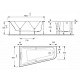 Акриловая ванна Jacob Delafon Odeon Up 160x90 L пристенная, асимметричная
