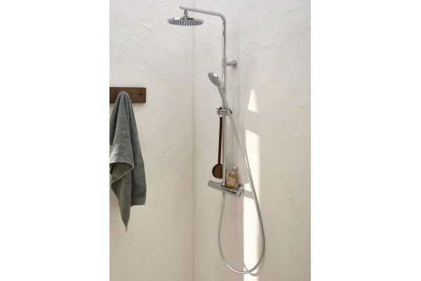Душевая стойка Jacob Delafon Marcel E25084-CP хром, штанга 136 см
