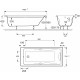 Акриловая ванна Jacob Delafon Odeon up 150x70 прямоугольная, объем 185 л.