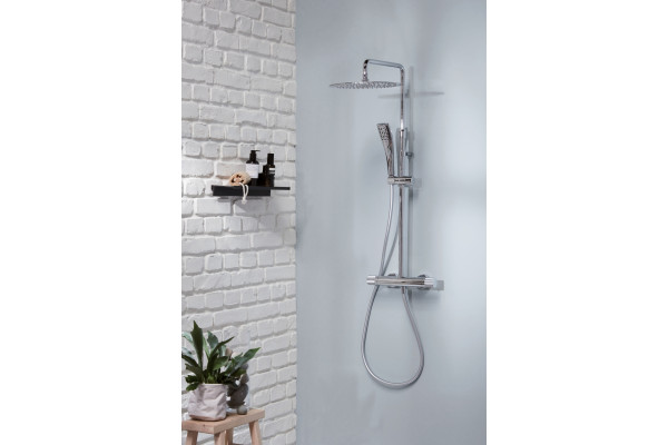Душевая стойка Jacob Delafon Rivoli E26587-CP хром, штанга 128.3 см
