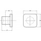 Настенный держатель Jacob Delafon Modulo 8464D-CP хром,  в современном стиле