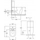 Унитаз напольный Jacob Delafon Soprano UJAK102-0 белый, овальный, 36.5x62.5 см