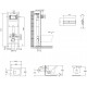Комплект Jacob Delafon Elite E21755RU-00 кнопка белая цвет белый,  в современном стиле