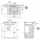 Раковина Jacob Delafon Odeon Rive Gauche EXAX112-Z-00 70 см прямоугольная, цвет белый