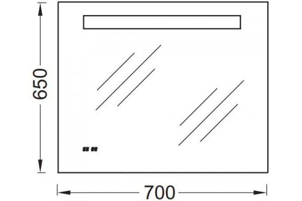 Зеркало Jacob Delafon EB1159-NF 70 см