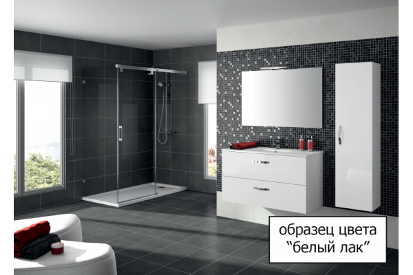 Тумба с раковиной Jacob Delafon Ola 60 белый лак, глянцевая, с ящиками