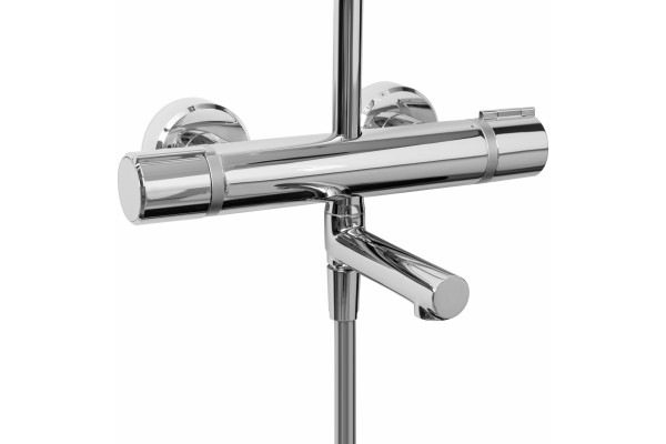 Душевая стойка Jacob Delafon Atom E26237-CP хром, штанга 156.2 см