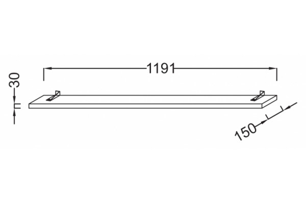 Светильник Jacob Delafon Struktura EB1219-N18 прямоугольный,  в современном стиле